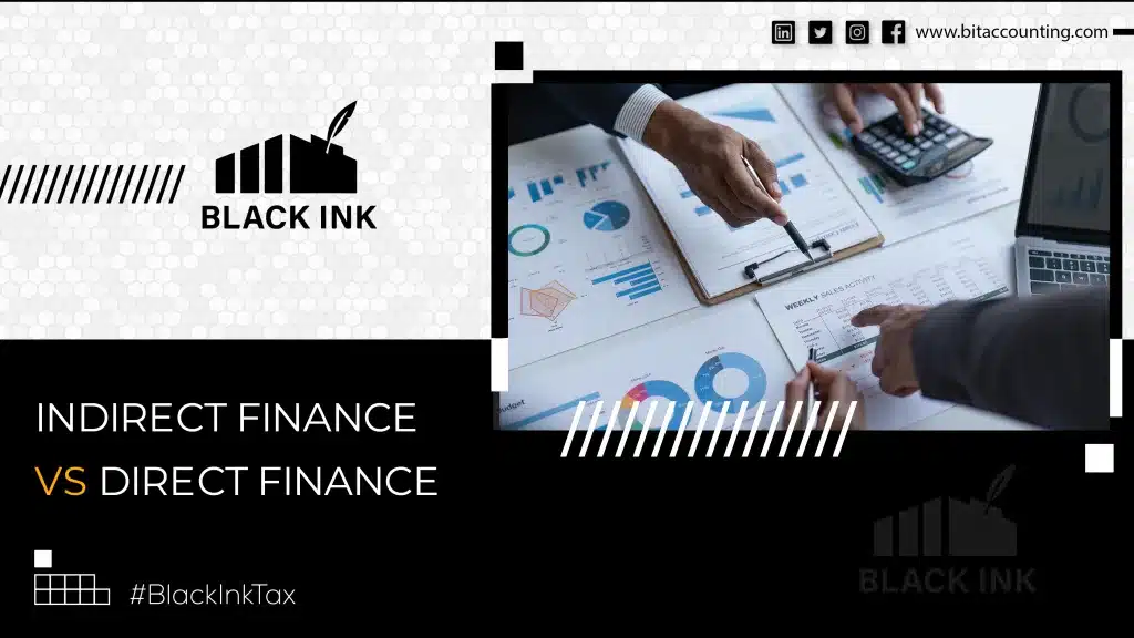 Indirect finance vs direct finance